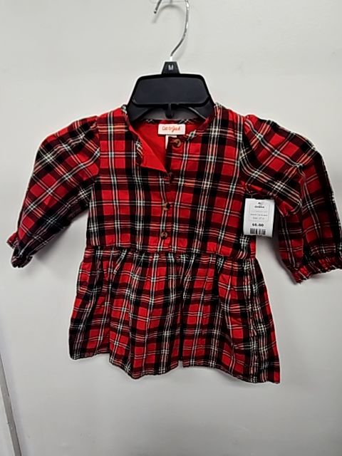 Red/Green Plaid Cat & Jack Dress, 2T G