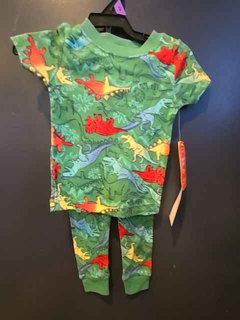 Green Wonder nation 2 piece dinosaur pjs, 12M B