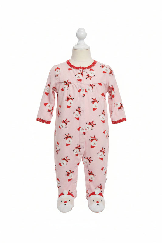 Pink/Red Santa Carters Sleeper, 6M G