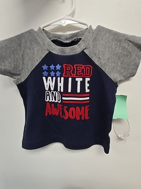 Navy/Grey/Red/White Baby Essentials Shirt, 9M B