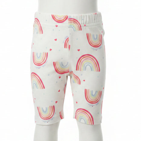 White/Pink Rainbow Garanimals Shorts, NB G