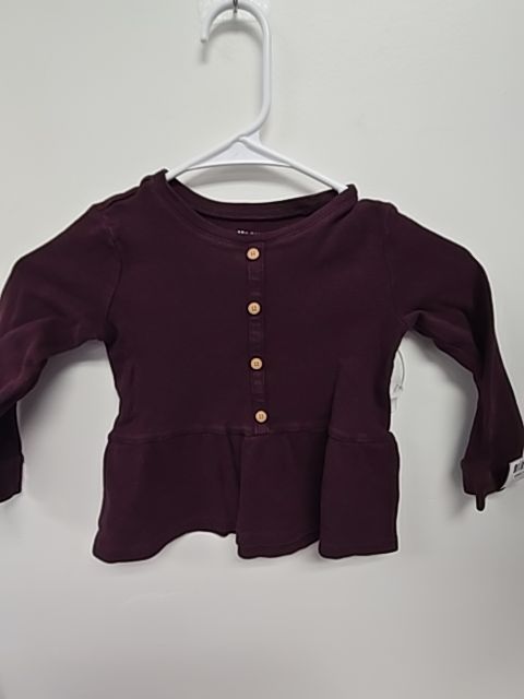 Burgandy/Black Flower OshKosh Outfit, 3T G