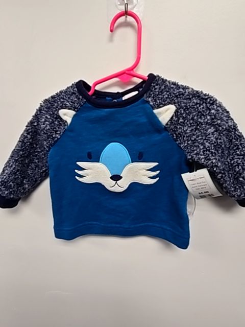 Blue Fox Cat & Jack Longsleeve Shirt, 6M B