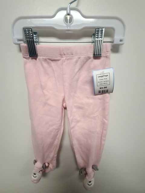 Pink Carters Leggings, 6M G