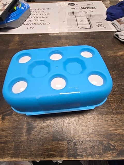 Blue  Egg Carton Shapes