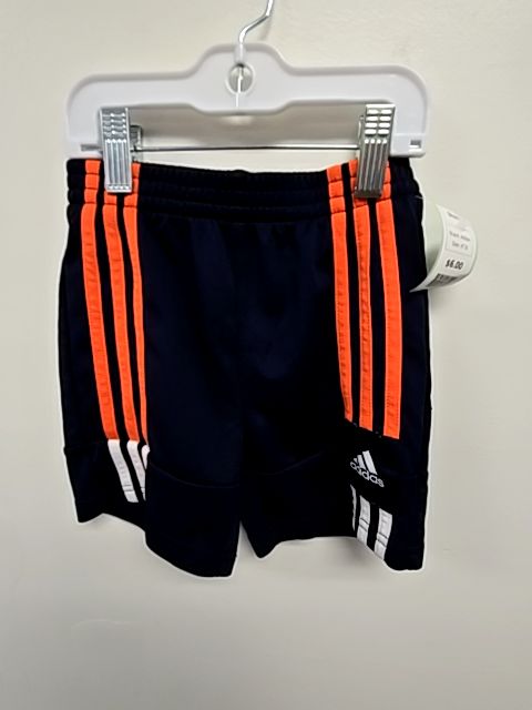 Navy/Orange/White Adidas Shorts, 4T B