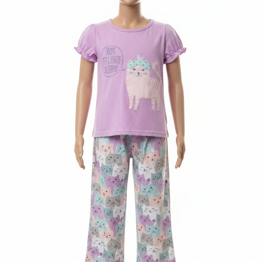 Purple Kitty Carters Pjs, 5T G