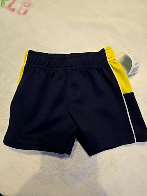 Navy/Yellow Garanimals Shorts, 6-9M B