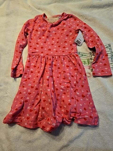Pink Heart Btween Dress, 3T G