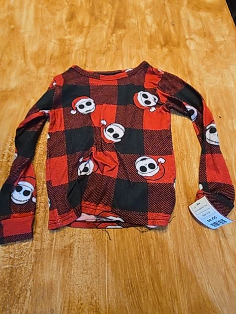 Red/Black Plaid The Nightmare Before Christmas Pjs, 6 B