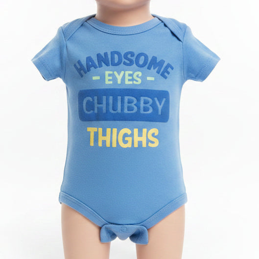 Blue Swiggles Onesie, NB B