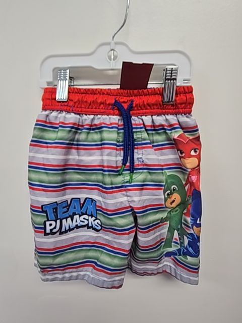 Red/Blue/Green/Grey Pj Masks Swim Trunks, 3T B