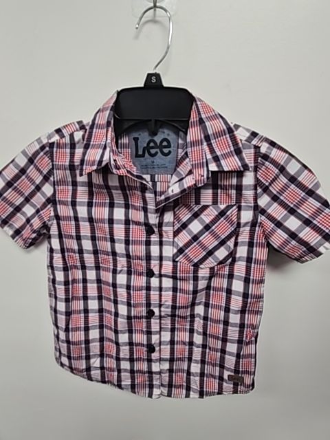 Red/White/Navy Plaid Lee Button Up, 6 B