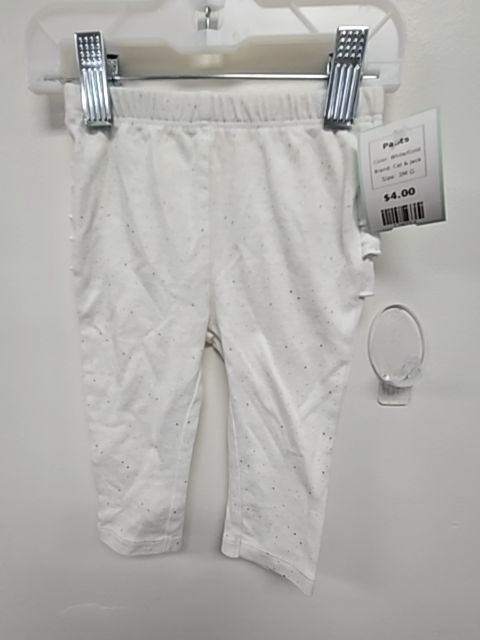 White/Gold Cat & Jack Pants, 3M G