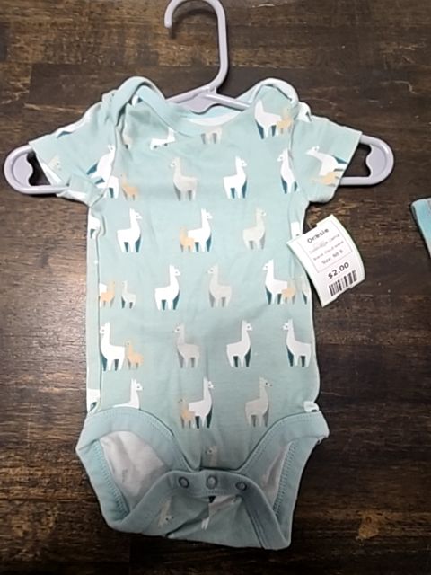 Blue Llama Cloud Island Onesie, NB B