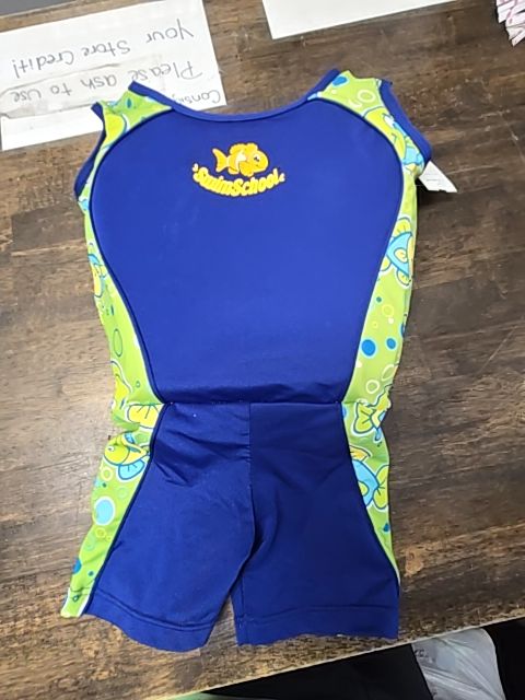 blue/green Swim School Swim Floatie suit, Toddler