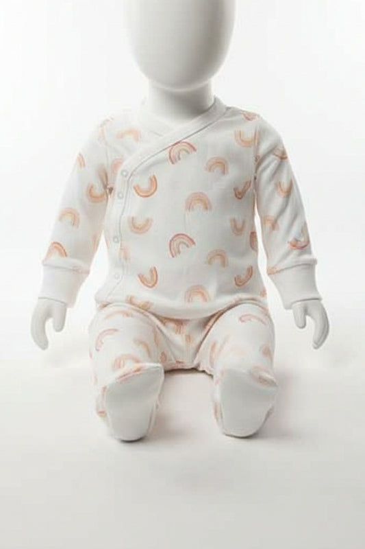 White with rainbows Gerber Outfit, NB G