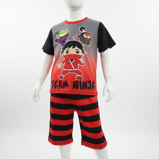 Red/Black/Grey Ryans World Pjs, 6 B