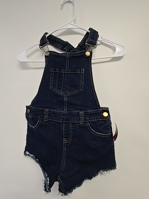 Blue Jean Wall Flower Bib Shorts, 5T G
