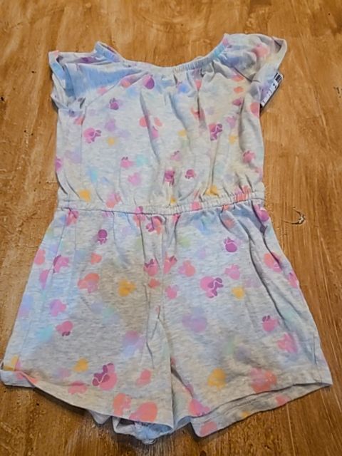 Grey/Colorful Minnie Jumping Bean Short One Piece, 5T G