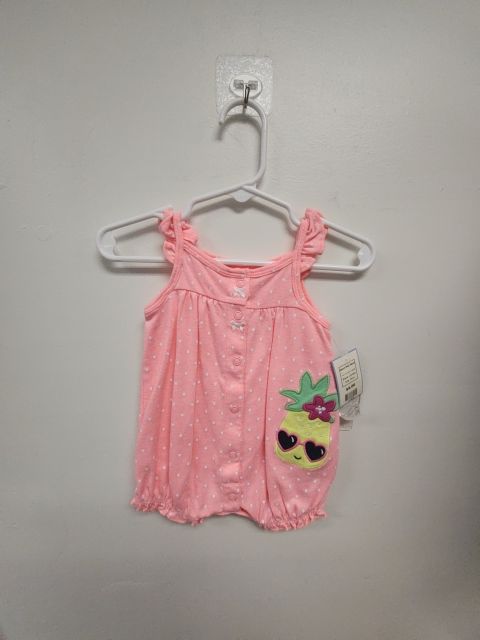 Pink/Yellow Pineapple Carters Short One Piece, 3M G
