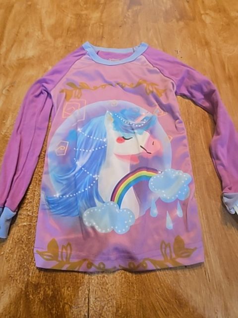 Purple Unicorn AmberEft Pjs, 5T G