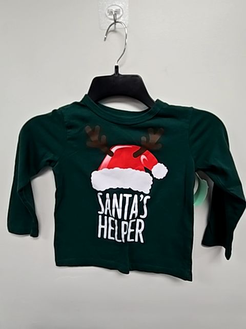 Green Christmas Childrens Place Longsleeve Shirt, 4T B