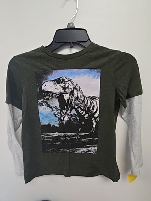 Green/Grey Dino Old Navy Longsleeve Shirt, 8 B