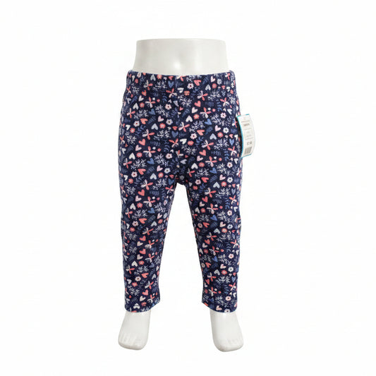 Navy Flower  Leggings, 6M G