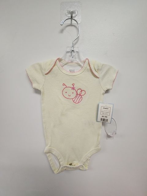 Yellow/Pink Bee Carters Onesie, 3M G