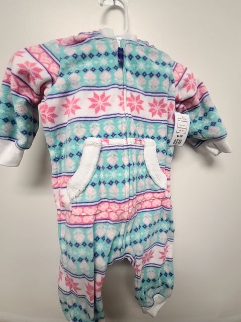 pink carters One piece outfit, 6M G