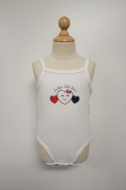 white Garanimals Onesie Daddys little love, 18M G