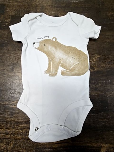 White/Brown Bear Carters Outfit, NB B