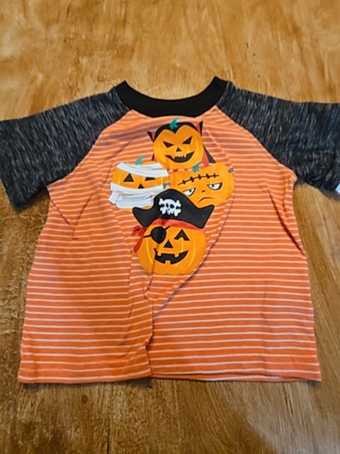 Orange/Grey/White Halloween Way To Celebrate Shirt, 2T B