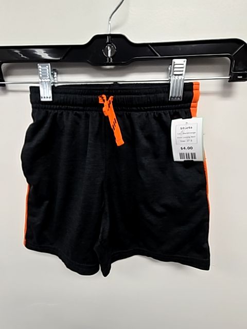 Black/Orange Jumping Bean Shorts, 3T B