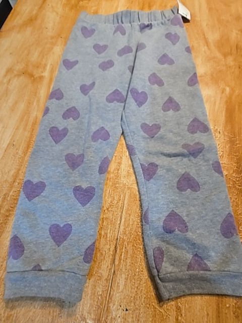 Grey/Purple Hearts Garanimals Pants, 5T G