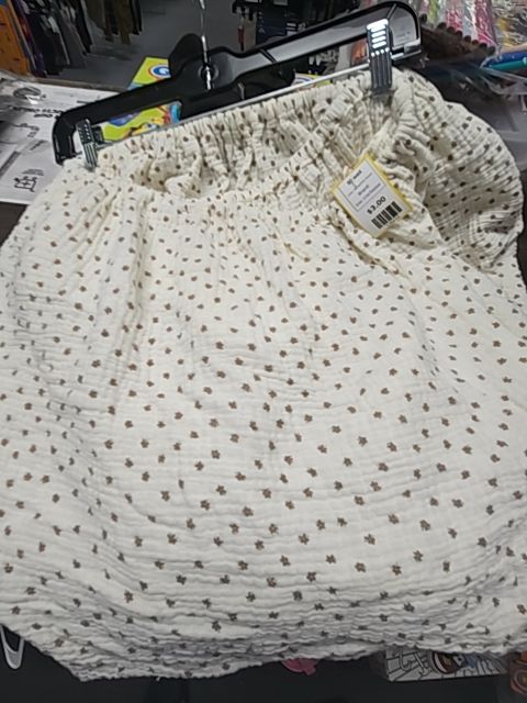 White/Pink Flower  Sheet, Crib/Toddler