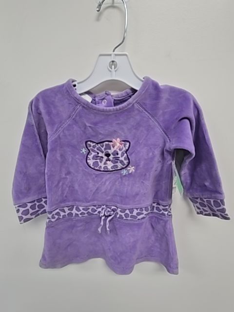 Purple Kitty Wonder Kids Dress, 18M G