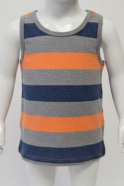 Grey/Orange/Blue Garanimals Tank Top, 3T B