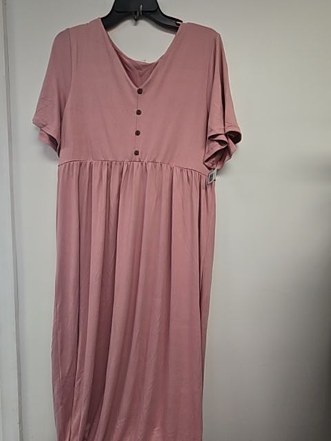 Pink  Maternity Dress, 3X