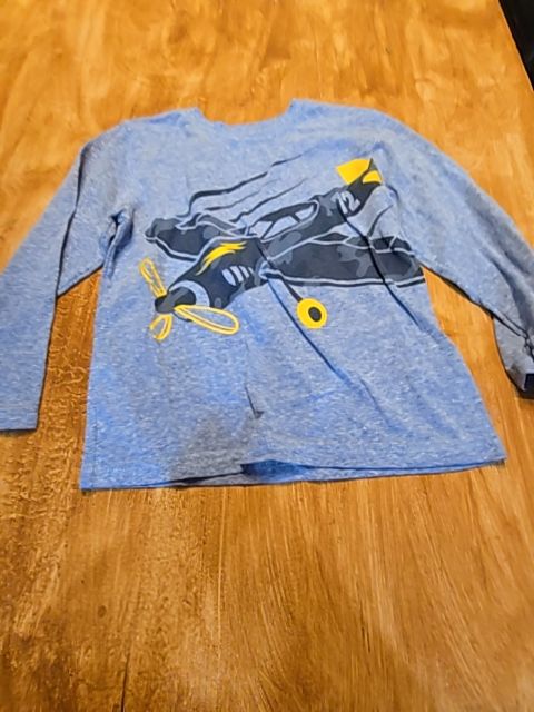 Blue Airplane Garanimals Longsleeve Shirt, 5T B