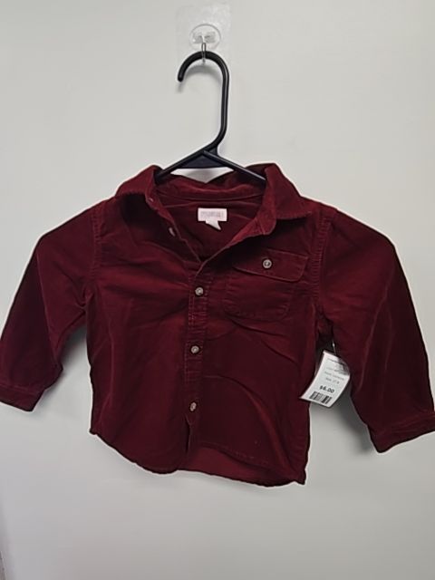 Burgandy Gymboree Longsleeve Button Up, 2T B
