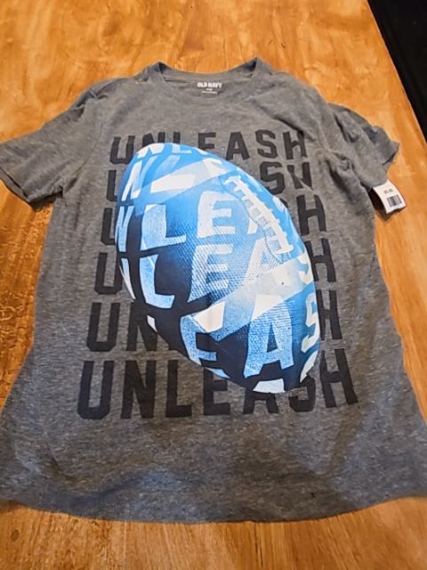 Grey Football Old Navy Shirt, 8 B
