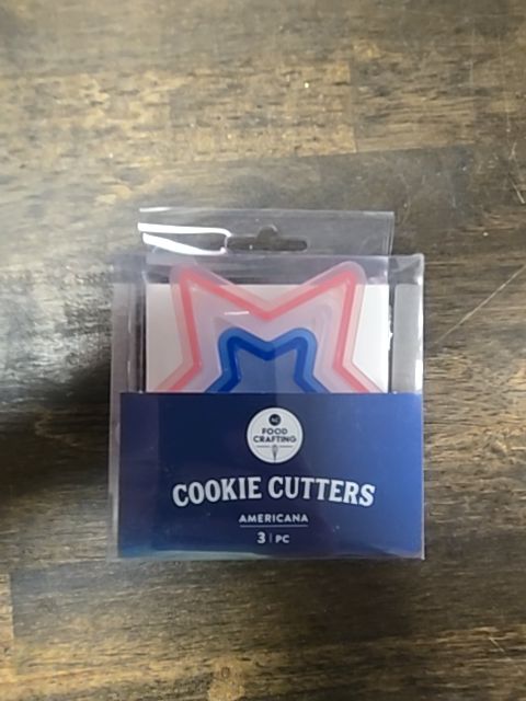America 3 Piece Star Cookie Cutter set