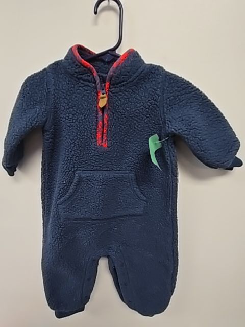 Navy Carters Pant One Piece, 6M B