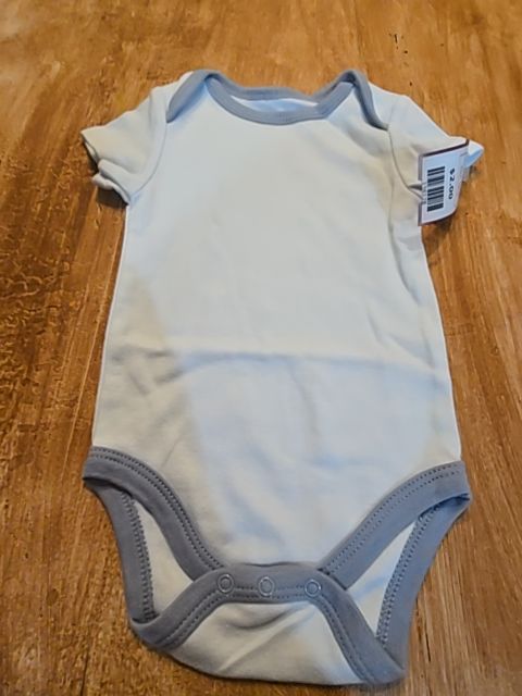 Blue Le Top Bebe Onesie, 6M B