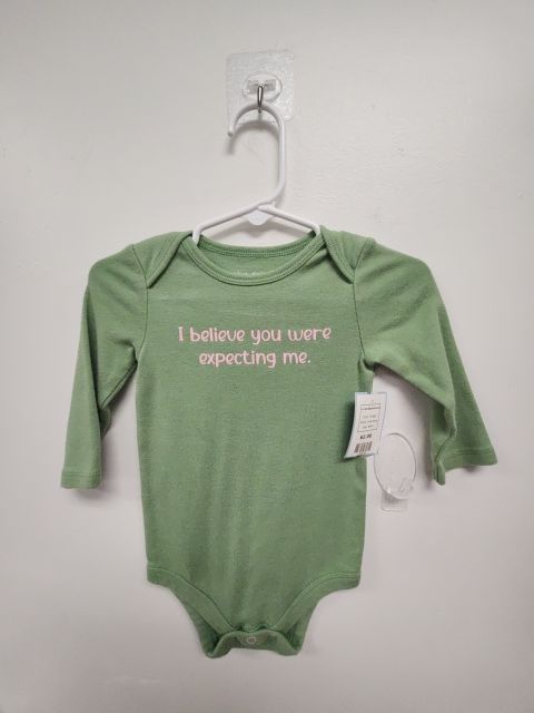 Green Okie Dokie Longsleeve Onesie, 6M G