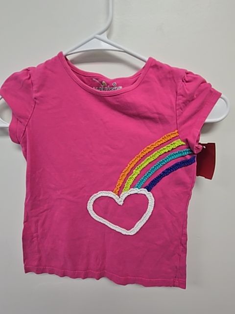 Pink Rainbow/Heart Jumping Bean Shirt, 6 G