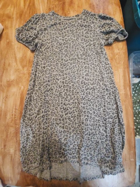 Grey Cheetah Gap Dress, 8 G