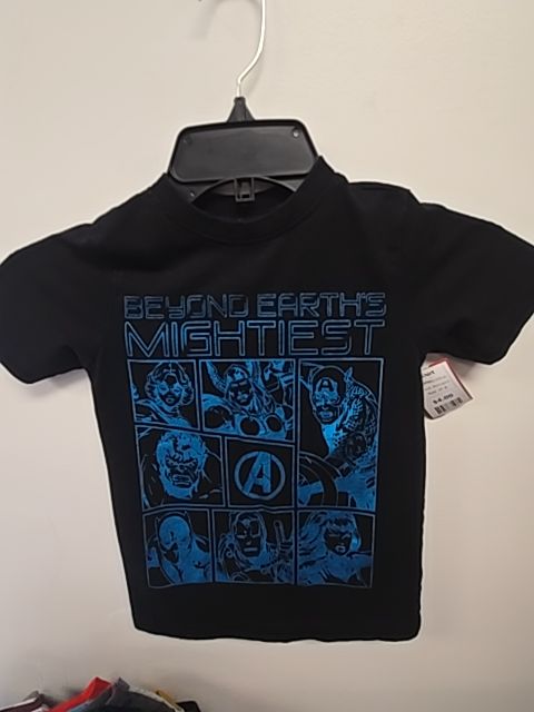 Black/Blue Avengers Shirt, 4T B